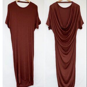 Michelle by Comune Streater Modal T-shirt Dress in Brick Size Small